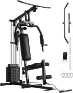 Home Gym Workout Equipment, Multifunctional Exercise Equipment with 100LBS Stack, Full Body Workout Machine, All in One Gym Equipment for Strength Training, Compact Cable Machine with Pulley System - Image 2