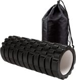 Kunova 13" Deep Tissue Grid Yoga Fitness EVA Massage Foam Roller with Carrying Bag Medium Density Deep Tissue Massager for Muscle Massage and Myofascial Trigger Point Release - Image 2