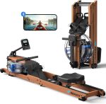 MERACH Water Rowing Machines for Home, Foldable Row Machine with 400LBS Weight Capacity, Dedicated Monitor and Comfortable Seat, Free MERACH App for Immersive Water Rower - Image 2