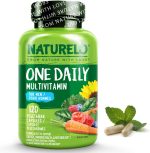 NATURELO Mens Multivitamins - One Daily Multivitamin for Men with Vitamins, Minerals & Organic Whole Foods, Boost Energy & Health, Non-GMO, 120 Vegetarian Capsules - Image 2