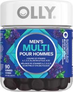 OLLY Men's Multi Gummy Supplement with no artificial flavours and colours Blackberry Blitz multivitamin to help support men's health 45 day supply 90 gummies - Image 2