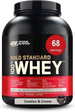 Optimum Nutrition Gold Standard 100% Whey Protein Powder, 2.270g - Cookies & Cream - 68 servings (packaging may vary) - Image 2