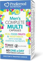 Preferred Nutrition Men’s Complete Multi, One-A-Day, 60 Veg Caps, Over 55 Essential Nutritients, Helps in Energy Metabolism, Maintain Proper Muscle and Immune Function, Non-GMO, Proudly Canadian - Image 2