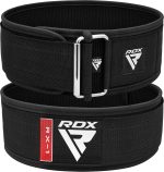 RDX Weight Lifting Belt - AUTO LOCK 4” Premium Adjustable Gym Belt for Olympic Cross Training - Support for Men Women Functional Fitness Workout - WOD Powerlifting Bodybuilding Weightlifting Deadlift - Image 2