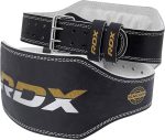 RDX Weight Lifting Belt for Fitness Gym - Adjustable Leather Belt with 6 inches Padded Lumbar Back Support - Great for Bodybuilding, Training, Powerlifting, Deadlifts Workout & Squats Exercise - Image 2