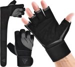 RDX Weight Lifting Workout Gloves with Wrist Support, 50 CM Long Wrist Straps, Anti Slip Padded Palm Protection, Breathable Gym Grip for Fitness Training Powerlifting, Men Women Bodybuilding Exercise - Image 2