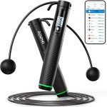 RENPHO Smart Jump Rope, Cordless Jump Rope, High-Speed Jump Rope with Counter, Fitness Skipping Rope with APP Data Analysis, Workout Jump Ropes for Home Gym, Crossfit for Exercise for Men, Women - Image 2