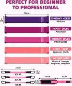 Resistance Bands Set – Resistance Band and Adjustable Ankle Exercise Bands with Cuffs Great Equipment for Training, Working Out, Yoga,Home Gym with Training Guidance & Carry Bag - Image 2