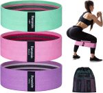 Resistance Bands for Working Out, 3 Levels Exercise Bands Workout Bands Set for Women Men, Hip Legs Booty Bands for Home Fitness, Gym, Yoga, Pilates - Image 2