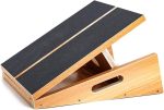 StrongTek Professional Wooden Slant Board, Adjustable Incline Board and Calf Stretcher, Stretch Board - Extra Side-Handle Design for Portability - Image 2