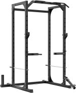Synergee Power Rack Cage with J-Cups, Safety Arms, Pull Up Bar, Landmine & T Bar, Barbell Hold, Dip Station. Exercise Stand with 750lb Capacity. - Image 2