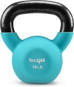 Yes4All 5-50 lbs Neoprene Coated Kettlebel for Dumbbell Weights Exercises, Gym, Full Body Home Workout Equipment, Push up, Grip and Strength Training - Image 2